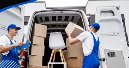 Crew photo — movers loading a truck